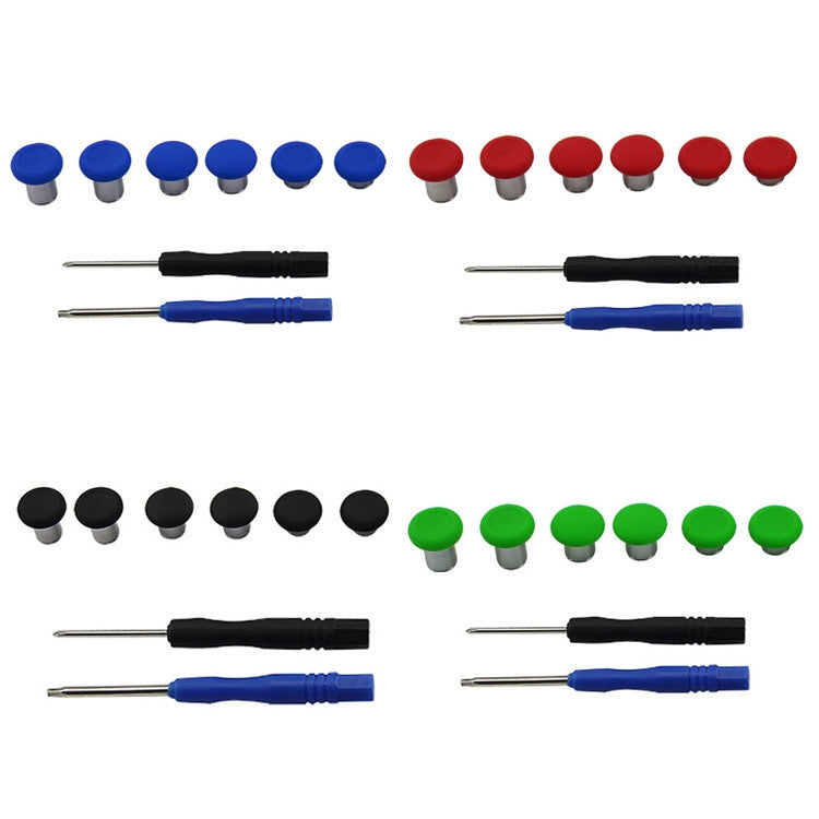 6 PCS Button Accessories For PS4 / Switch / Xbox One, Red, Green, Blue, Black