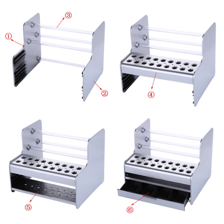 Multi-Function Maintenance Tool Storage Box Element Sorting Storage Rack, 19.7x17x16cm
