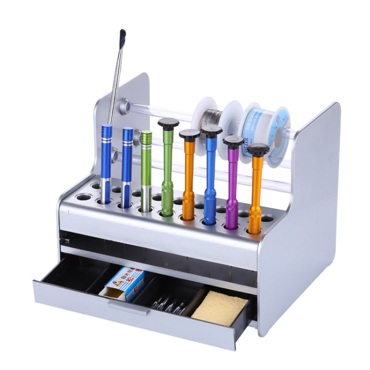Multi-Function Maintenance Tool Storage Box Element Sorting Storage Rack, 19.7x17x16cm
