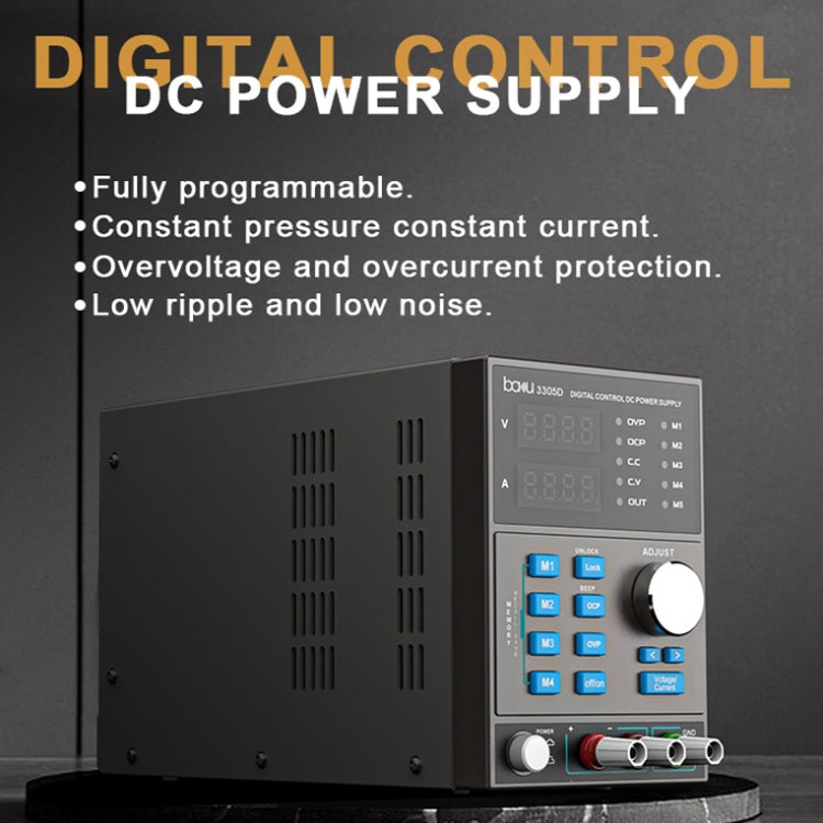 BAKU BA-3305D 5A/30V CNC DC High Power Supply, BA-3305D EU Plug, BA-3305D US Plug