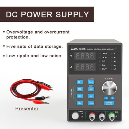 BAKU BA-3305D 5A/30V CNC DC High Power Supply, BA-3305D EU Plug, BA-3305D US Plug