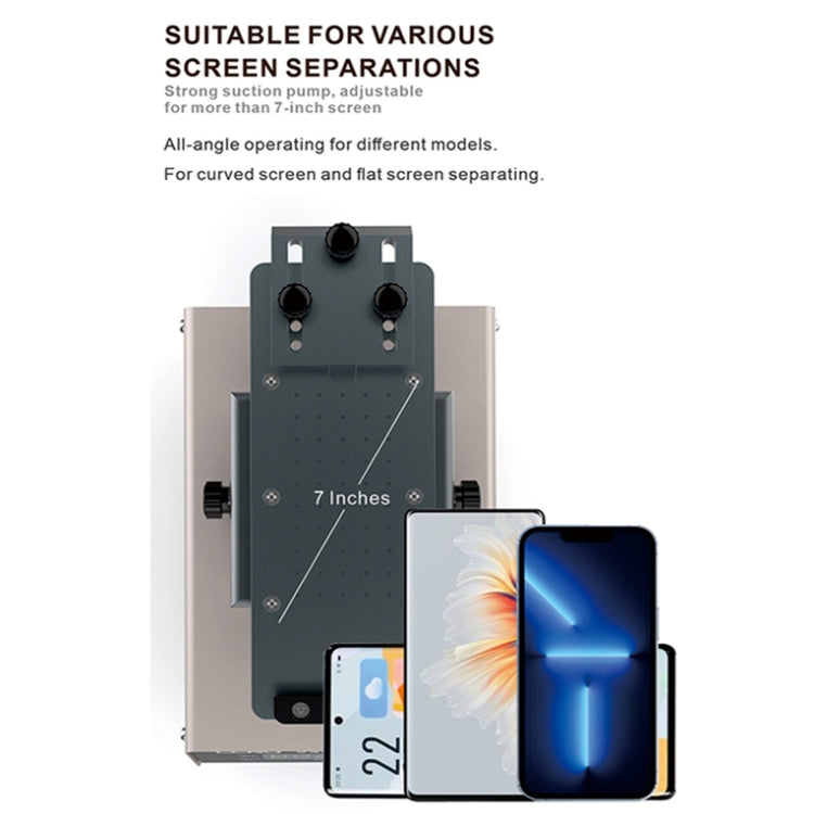 BAKU BA949C Heated 360-degree Rotating Fast LCD Screen Splitter, BA-949C US Plug, BA-949C EU Plug