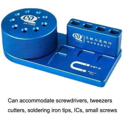 MaYuan Screwdriver Storage Rack Rotary Base Metal Screwdriver Storage Box, Screwdriver Storage Rack