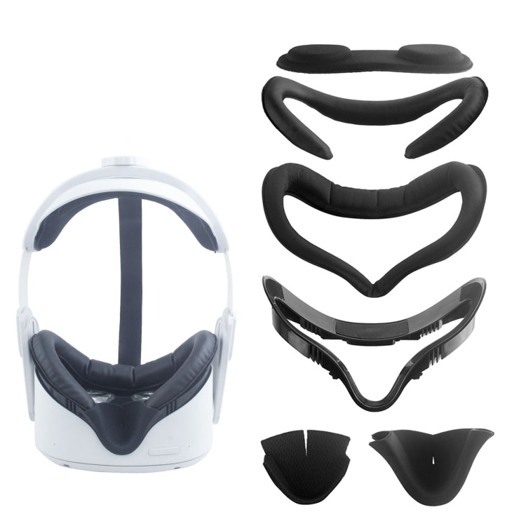 For Meta Quest 2 VR Headset 6pcs/set Replacement Face Eye Pad Cushion, 6pcs/set Face Eye Pad