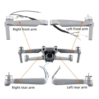 for DJI Mavic Air 2S Left Front Arm Shell Repair Accessories, for Mavic Air 2S Right Rear Arm, for Mavic Air 2S Left Front Arm, for Mavic Air 2S Right Front Arm, for Mavic Air 2S Left Rear Arm