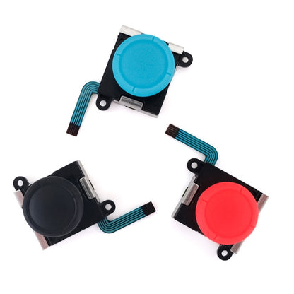 For NS Switch 2pcs 3D Analog Sensor Thumbstick Joystick Left And Right Joystick, Joystick(Red), Joystick(Blue)