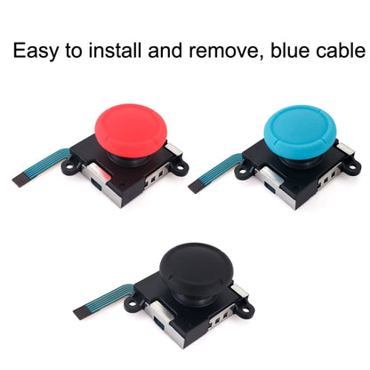 For NS Switch 2pcs 3D Analog Sensor Thumbstick Joystick Left And Right Joystick, Joystick(Blue), Joystick(Red)
