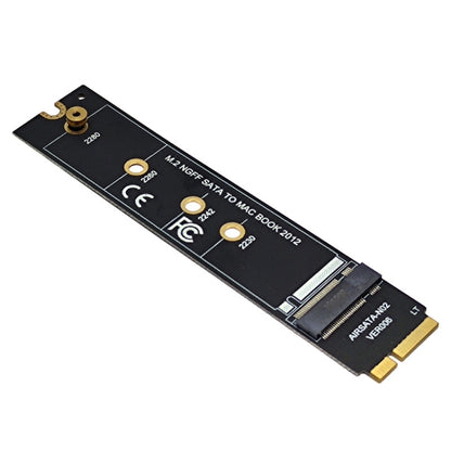 M.2 NGFF SATA To MAC SSD Adapter Riser Card For MacBook Air 2012 A1465 A1466, Long Type, With Screwdriver