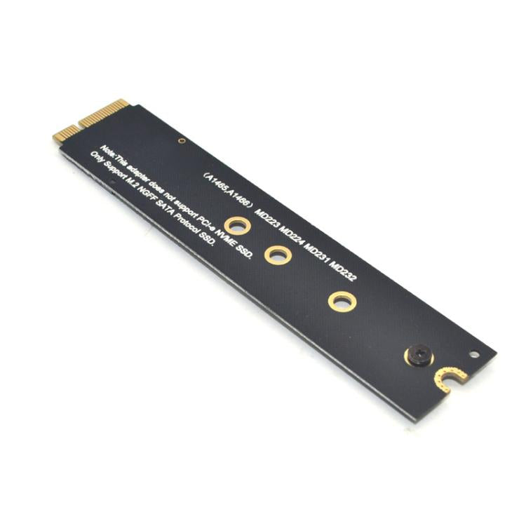 M.2 NGFF SATA To MAC SSD Adapter Riser Card For MacBook Air 2012 A1465 A1466, Long Type, With Screwdriver