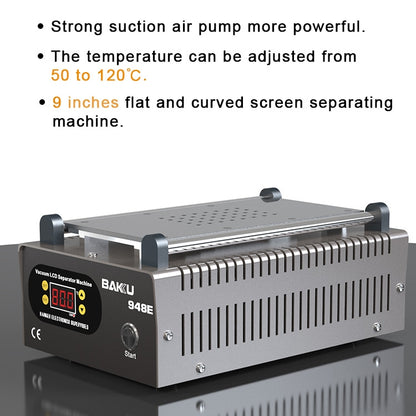BAKU BA-948E Mobile Phone Liquid Crystal Separation Machine Flat Display Separator Heating Board, BA-948E 110V, BA-948E 220V