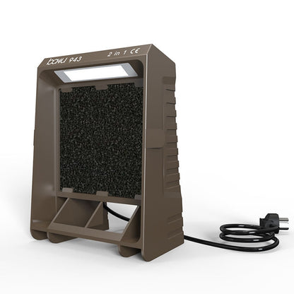 Baku BA-943 Soldering Fume Purifier with LED Light 30W Soldering Iron Welding Fume Exhauster, US Plug 110V, EU Plug 220V
