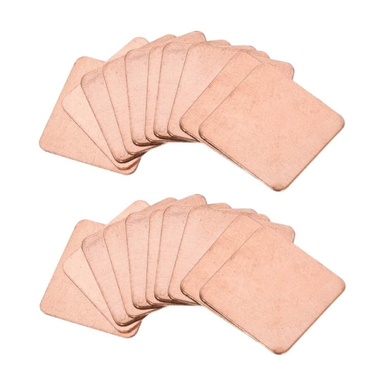 20pcs Laptop Cooling Copper Heat Sink Thermal Conductive Tabs Cell Phone Computer Graphics Card Heat Sinks