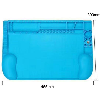 3D Convex Magnetic Silicone Soldering Mat Repair Work Mat, 44.9x29.8x2.86cm
