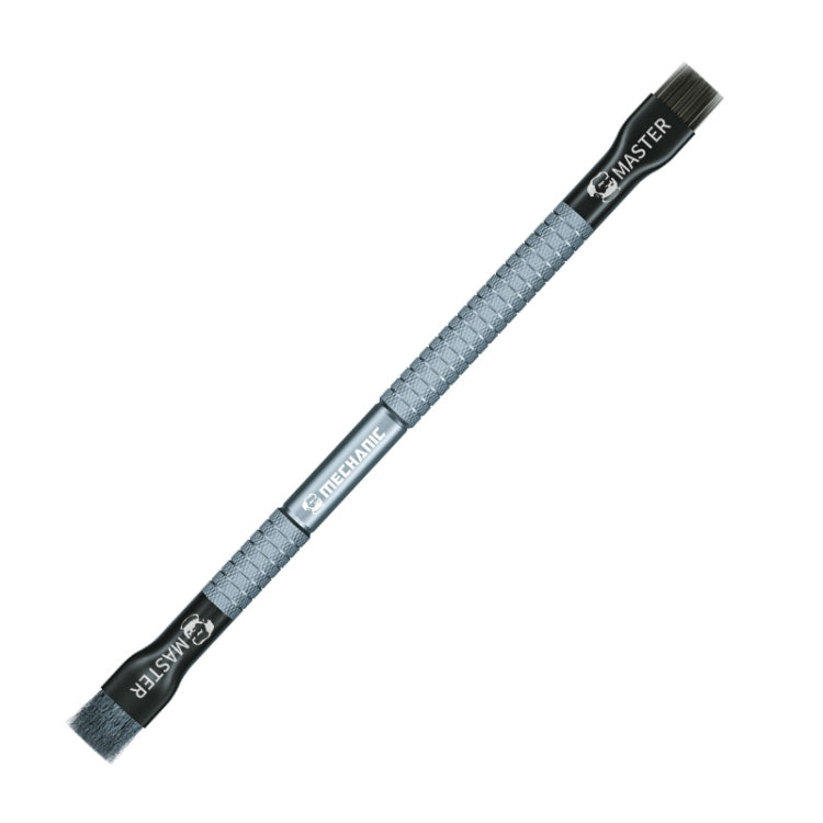 MECHANIC Cell Phone Motherboard Chip Degumming Brush PCB De-Tin Cleaning Cylinder Long Handle Brush, Sideburns, Steel Wire, Double-ended Sideburns+Steel Wire