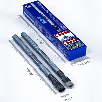 MECHANIC Cell Phone Motherboard Chip Degumming Brush PCB De-Tin Cleaning Cylinder Long Handle Brush, Sideburns, Steel Wire, Double-ended Sideburns+Steel Wire