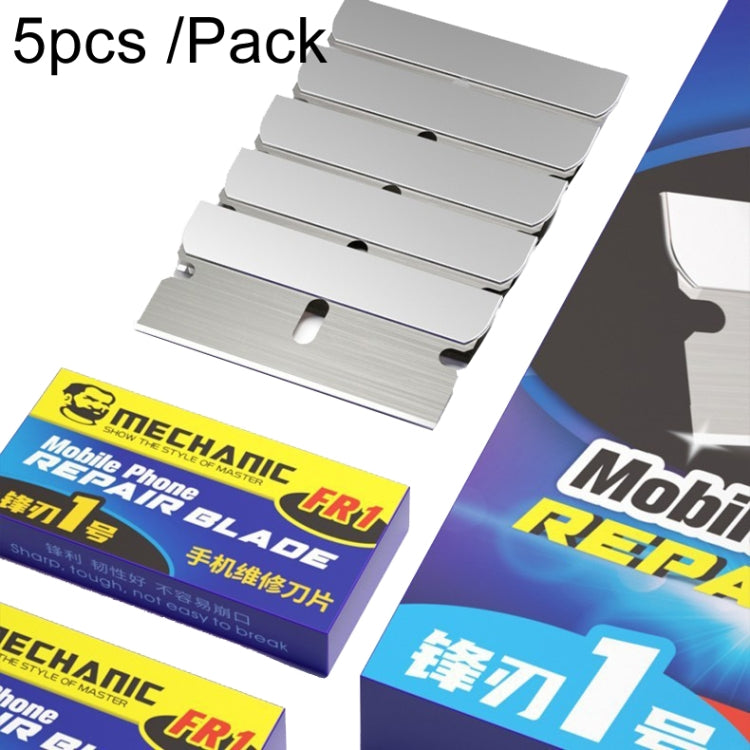 MECHANIC Screen Repair Small Blade Ultra-thin High Toughness Carbon Steel Sharp Edge, 5pcs /Pack, 100pcs /Pack