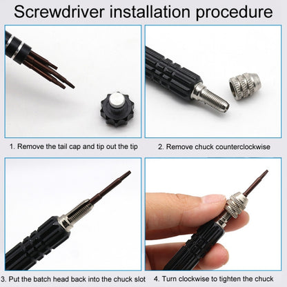 5 In 1 Aluminum Alloy Screwdriver Cell Phone Disassembly And Repair Tools