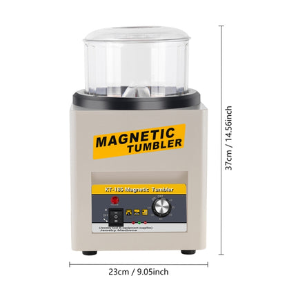 KT-185 Magnetic Polishing Tumbler Stainless Steel Deburring And Polishing Machine, EU Plug
