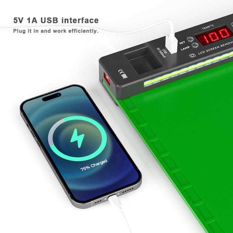 BAKU BA-940 16-inch LCD Screen Removal Work Mat With Heating System and Dust Lighting, US Plug, EU Plug