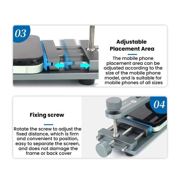LCD Screen Separator Free Heating Mobile Phone Screen Quick Removal Clamping Fixture Repair Tool, SUNSHINE SS-601G
