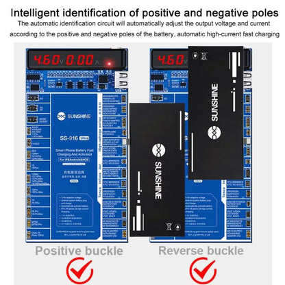 Charging Activation Fixture 5-9V Adaptive Voltage Support iPhone 16 Series and Android Models, SUNSHINE SS-916 Ultra
