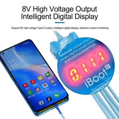 For Android 8V High Voltage Power Supply Test Boot Line Cell Phone Repair Tool Battery Cable HW Boot Cable, SUNSHINE iBoot C
