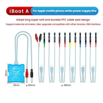 For iPhone Battery Power Supply Test Boot Cable Cell Phone Repair Boot Control Line, SUNSHINE iBoot A