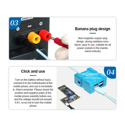 For iPhone Battery Power Supply Test Boot Cable Cell Phone Repair Boot Control Line, SUNSHINE iBoot A