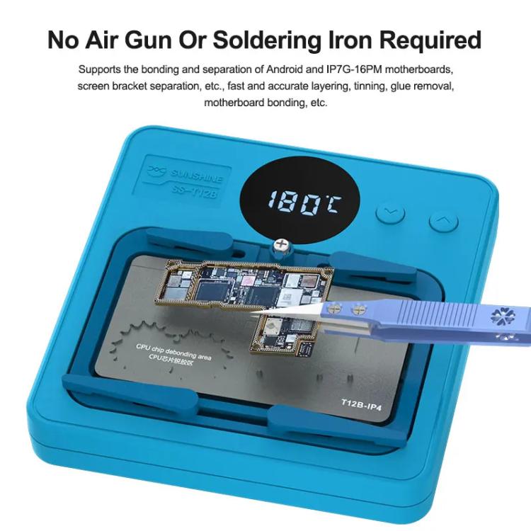 Mobile Phone Motherboard Smart Repair Heating Platform Kit Support IP7G-16PM/Android Universal, SUNSHINE SS-T12B 13 In 1, SUNSHINE SS-T12B 9 In 1