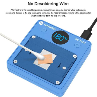 IC Chip Heating Glue Remover Mobile Phone Repair Chip Fast Heating Efficient Glue Removal Tool, SUNSHINE SS-T12C