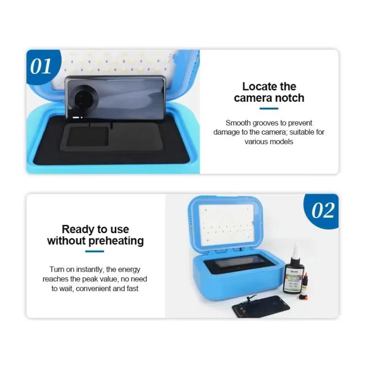 SUNSHINE S-918B Plus UV Curing Box Mobile Phone LCD Screen OCA Bonding Vacuum Laminated Machine