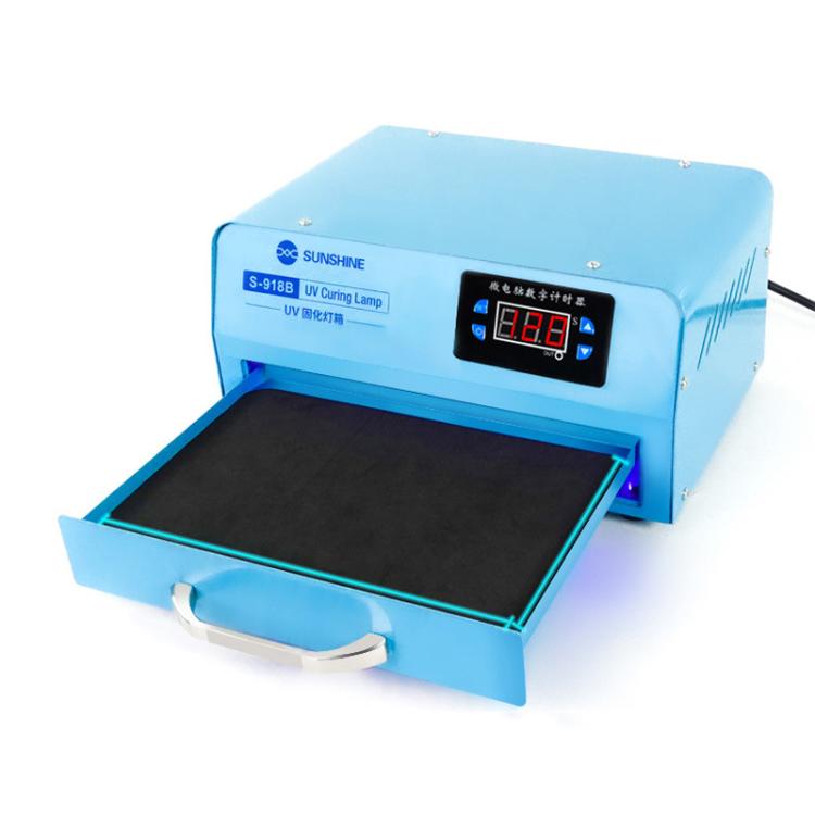 SUNSHINE S-918B UV Curing Filming Box LED High-Power UV Mobile Phone Curved Screen Optical Shadowless Glue Repair Tool
