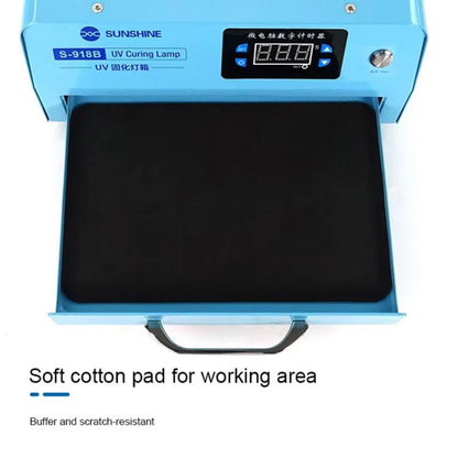 SUNSHINE S-918B UV Curing Filming Box LED High-Power UV Mobile Phone Curved Screen Optical Shadowless Glue Repair Tool