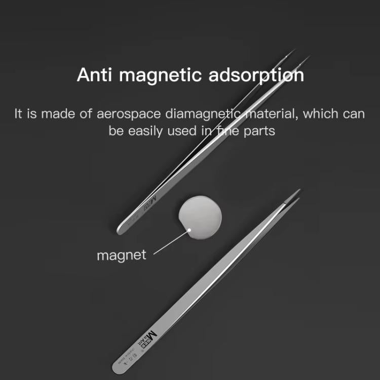 MaAnt Hand-Polished Non-Magnetic Stainless Steel Tweezers, A, K
