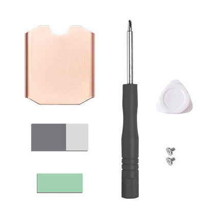 For Steam Deck Game Console SSD Copper Heat Sink M.2 2230 NVMe Radiator Pad, Set A, Set B