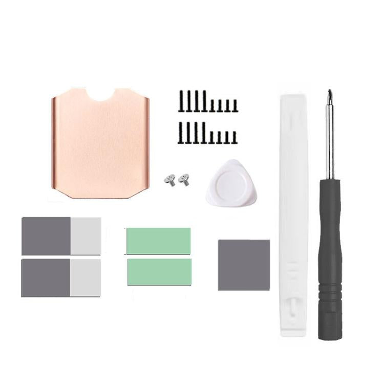 For Steam Deck Game Console SSD Copper Heat Sink M.2 2230 NVMe Radiator Pad, Set A, Set B