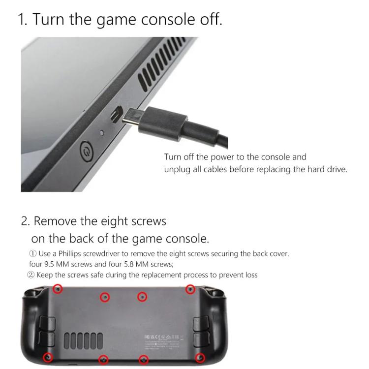 For Steam Deck Game Console SSD Copper Heat Sink M.2 2230 NVMe Radiator Pad, Set A, Set B