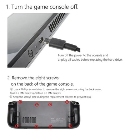 For Steam Deck Game Console SSD Copper Heat Sink M.2 2230 NVMe Radiator Pad, Set A, Set B