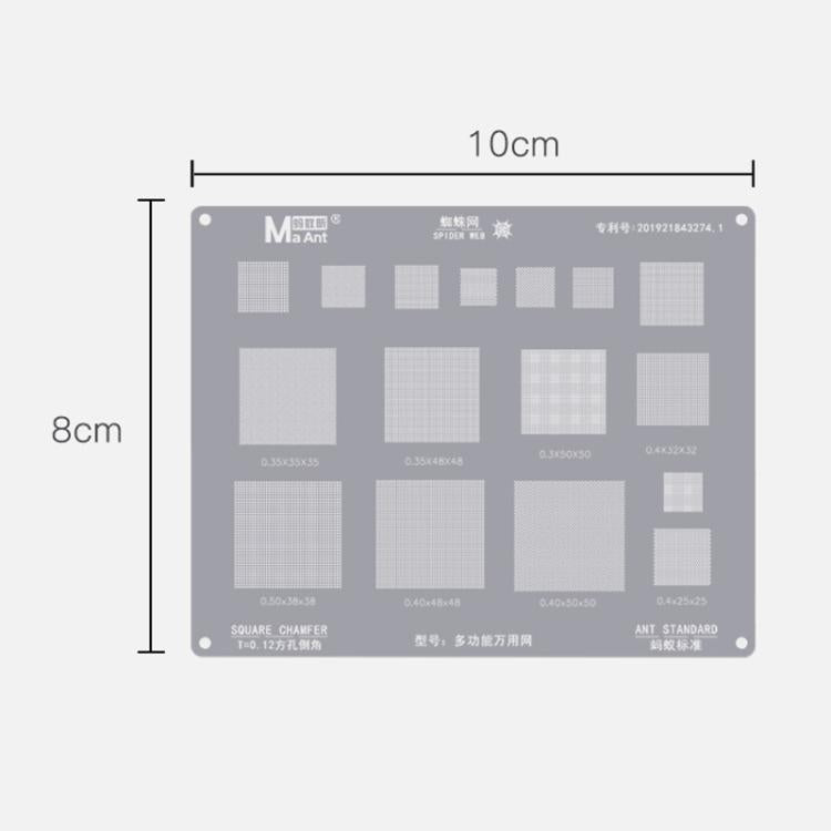 High Temperature 0.3/0.35/0.4/0.5 Pitch Square Hole Round Corner Multi-purpose Wire Mesh, Multifunctional Universal Net