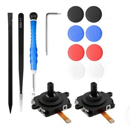 For Meta Quest 2 Repair Tool Set Handle Joystick Replacement Parts, 5 In 1, 14 In 1 C Type, 13 In 1, 14 In 1 B Type, 12 In 1, 10 In 1 A Type, 10 In 1 B Type, 14 In 1 4pcs Joystick Type, 14 In 1 A Type