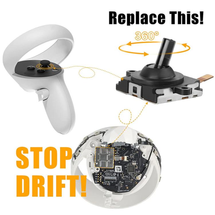 For Meta Quest 2 Repair Tool Set Handle Joystick Replacement Parts