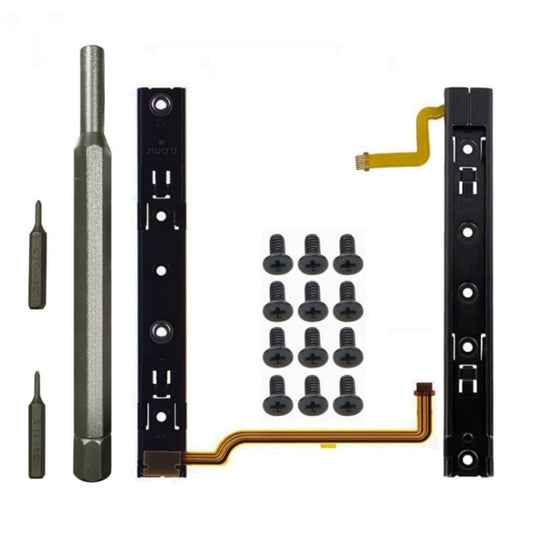 For Nintendo Switch Console 1pair Slide Rail With Tool Set NS Repair Parts, With Tool Set