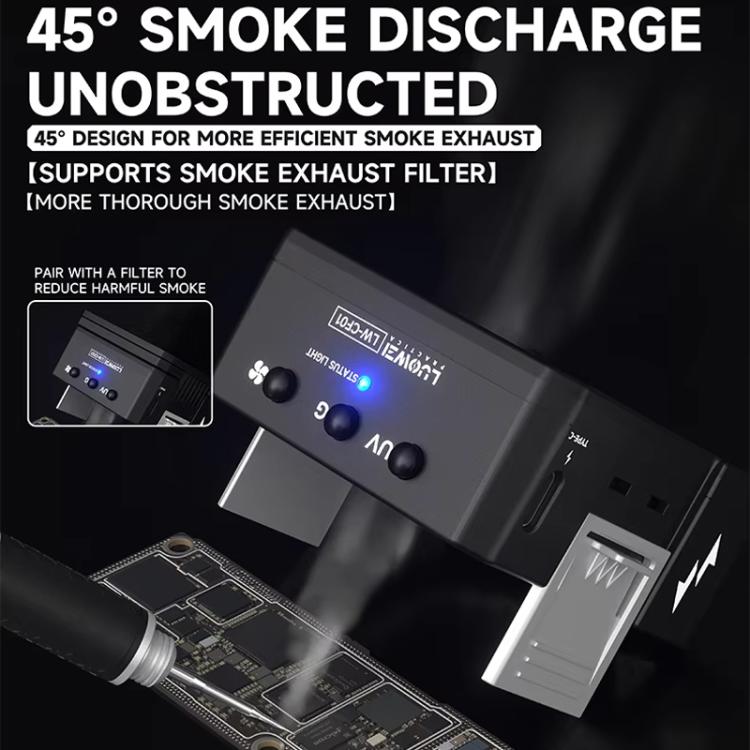 Cell Phone Repair 3 In 1 UV Curing Lamp Cooling Smoke Extractor Fan Dust Developer Lamps, CF01