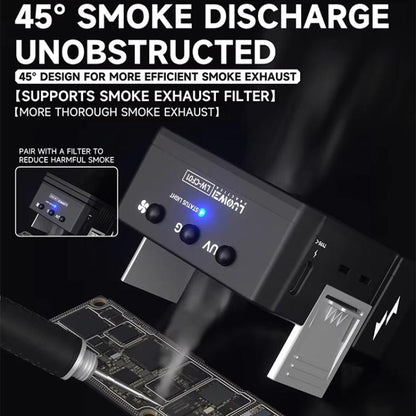 Cell Phone Repair 3 In 1 UV Curing Lamp Cooling Smoke Extractor Fan Dust Developer Lamps, CF01