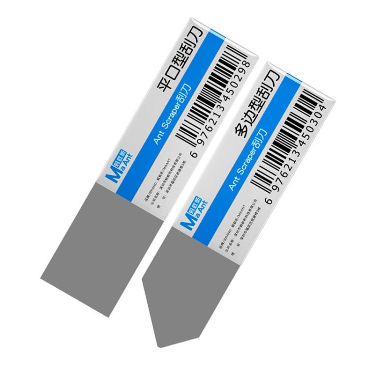Solder Paste Scraper Tin Paste Remover Blade Stainless Steel Scraper Tin Removal Tool, MaAnt Flat, MaAnt Obique
