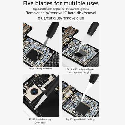 Cell Phone Repair Rework Blade Pry Knife Motherboard Scraping Cutting Degumming Tool, M075