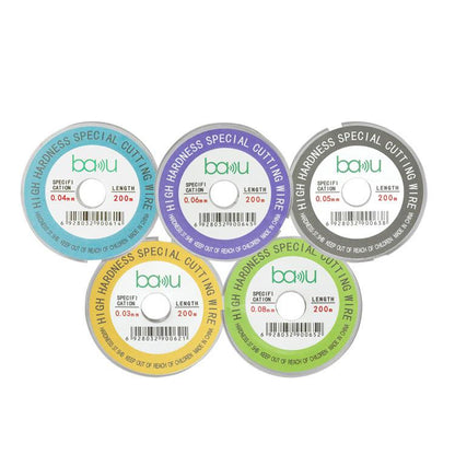 200m/329ft Carbon Steel Screen Separator Cutting Wire for Smartphone & Tablet LCD Screen Repair, BAKU 0.03mm, BAKU 0.04mm, BAKU 0.05mm, BAKU 0.06mm, BAKU 0.08mm