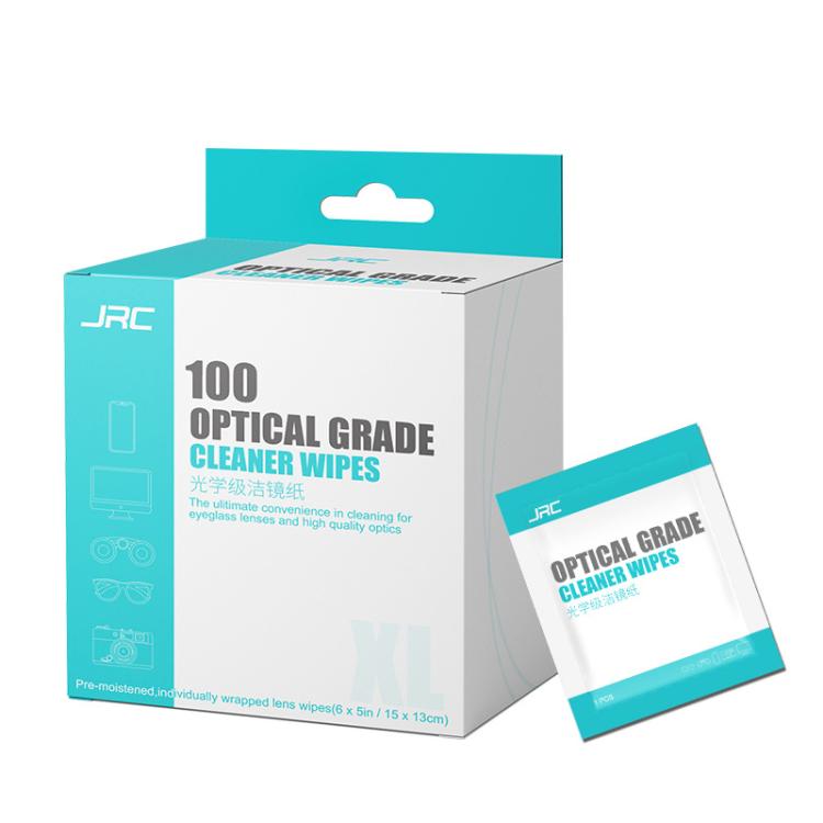 JRC F502 100pcs /Box Cleaning Glasses Paper Cell Phone Screen Cleaning Portable Alcohol Kit, Cleaning Paper