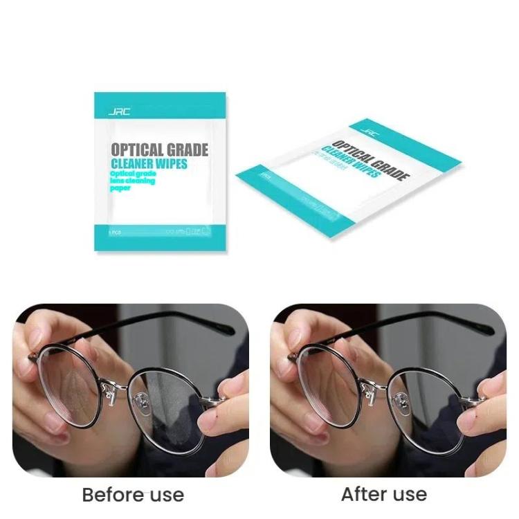 JRC F502 100pcs /Box Cleaning Glasses Paper Cell Phone Screen Cleaning Portable Alcohol Kit, Cleaning Paper