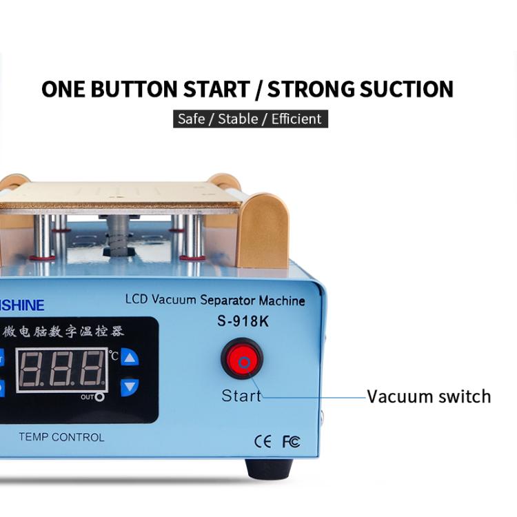 8.5 inch Workbench Screen Repair Heater Repair LCD Screen Separator Heat Separation, EU Plug, S-918K
